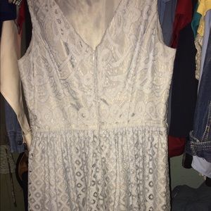 Baby blue sleeveless dress